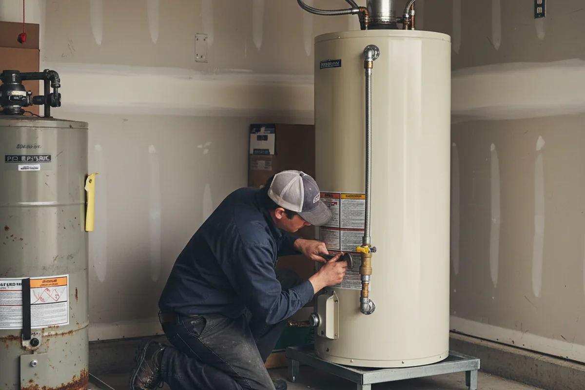 Water heater and shutoff valve replacement in Havertown